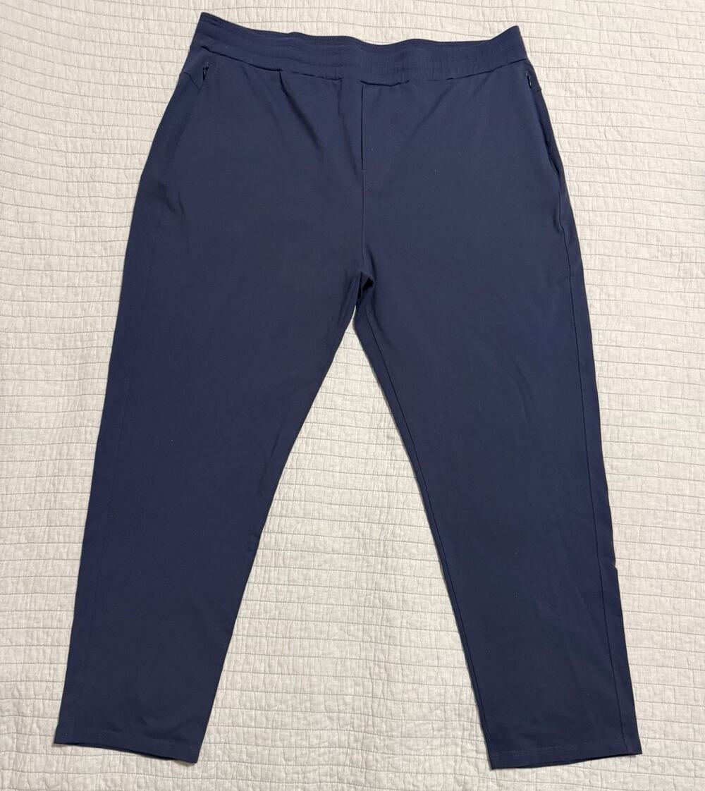 Public Rec All Day Every Day Pants Men's 44x32 Athleisure Tech Pull On Blue